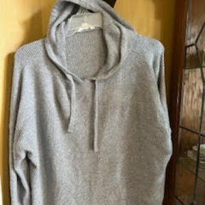 Grey Sweater with Hoodie